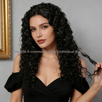 Perucă, păr lung drept, breton, stil etnic, material păr: sârmă de înaltă temperatură, tehnologie de prelucrare: mecanism, cu breton și parte medie.