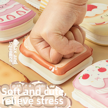 Yanshe Notebook creativ de stres cu desene animate, design drăguț cu inimă și formă specială; ambalaje 16/64/128