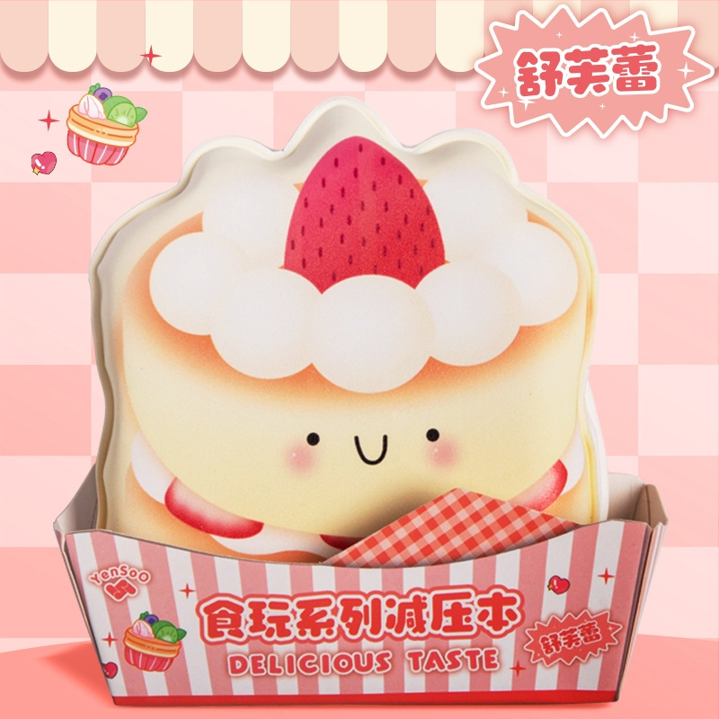 Yanshe Notebook creativ de stres cu desene animate, design drăguț cu inimă și formă specială; ambalaje 16/64/128