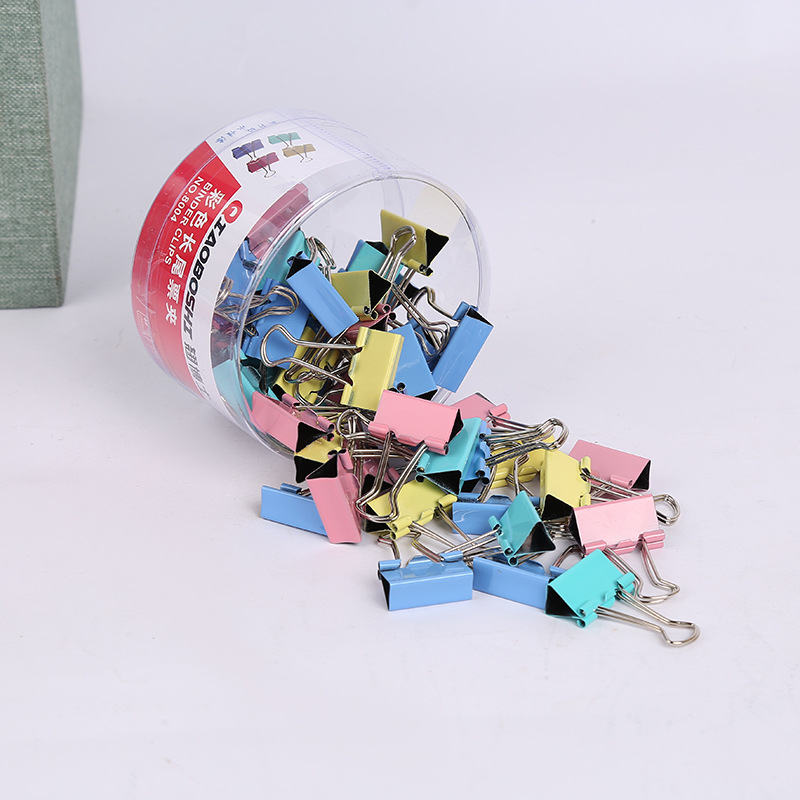 Clip metal Borja, model 445, pentru documente de birou, ambalare cilindrică