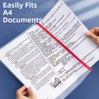 Set de 100 pungi transparente din PVC cu închidere etanșă pentru documente