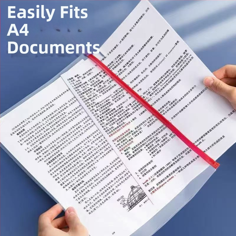 Set de 100 pungi transparente din PVC cu închidere etanșă pentru documente