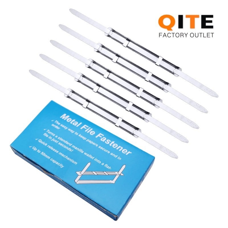 Clip metal pentru dosare cu două găuri Timhuada 1001, ambalare 50 seturi pe cutie, 100 cutii pe colet