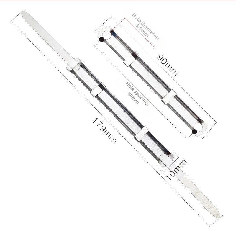 Clip metal pentru dosare cu două găuri Timhuada 1001, ambalare 50 seturi pe cutie, 100 cutii pe colet