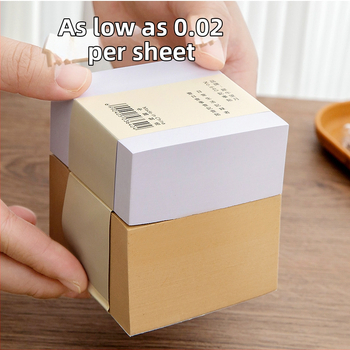 Note autoadezive din hârtie kraft pentru elevi, cu adeziv puternic – foi cu linii pentru mesaje