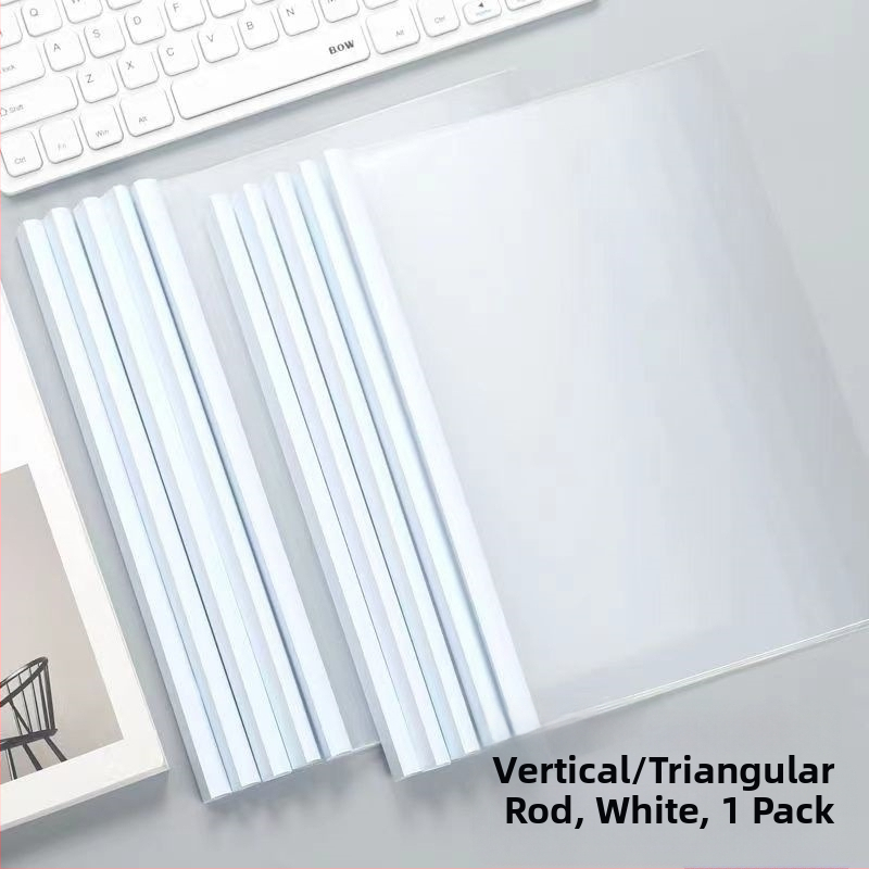 Yipai Q314 Mapă de fișiere cu clemă, din plastic, 265×185 mm, format B5, lățime spate 10 mm