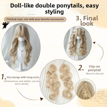 Senyue perucă, păr cu fir rezistent la temperaturi înalte, bucle lungi, lungime lungă, model DM891-88