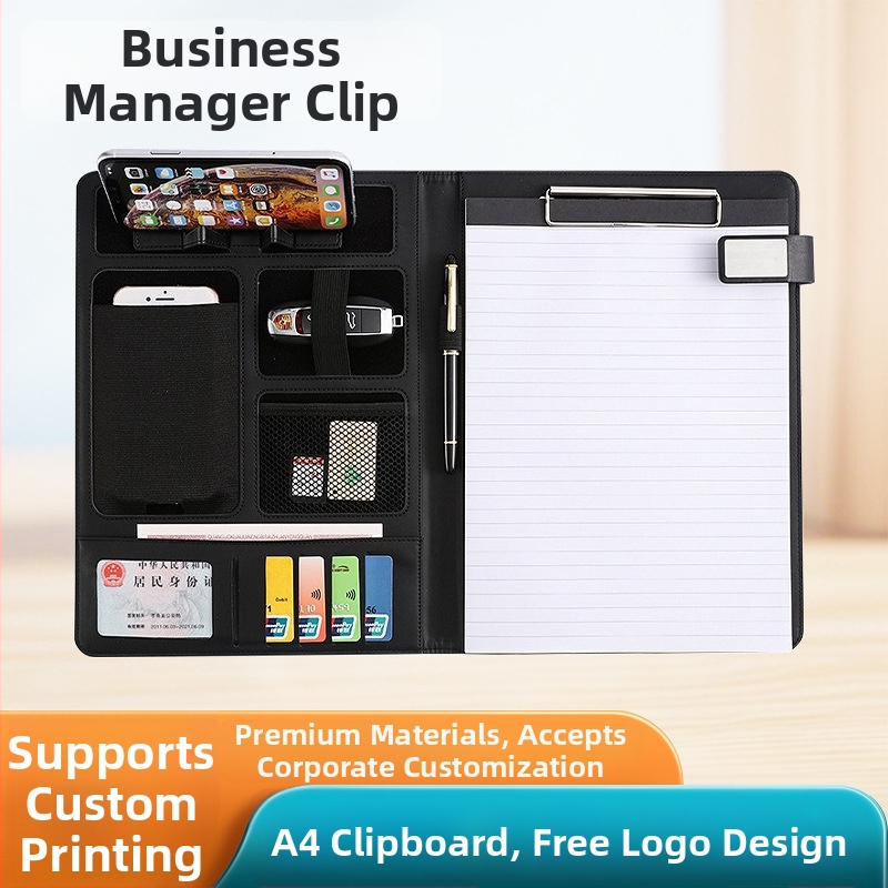 WP-242 Portofoliu din piele PU, imprimare logo și personalizare