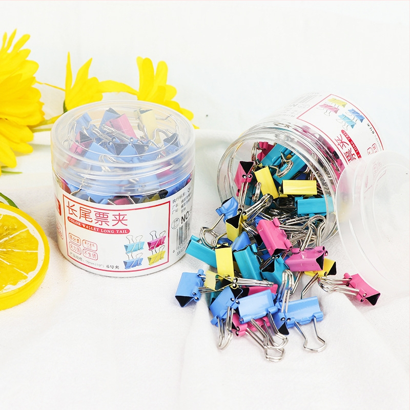 Clipuri pentru documente Huilin, metal; Fabricat de Jieyang Rongcheng District Huilin Stationery Factory.