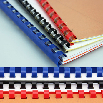 Inel de legare din plastic, 21 găuri, set de 100 buc., marca Book Office