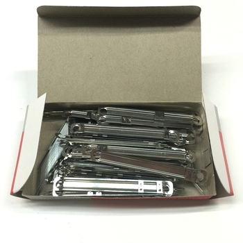 Huapuda 02080 Dosar metalic cu două găuri, spațiere între găuri 80 mm