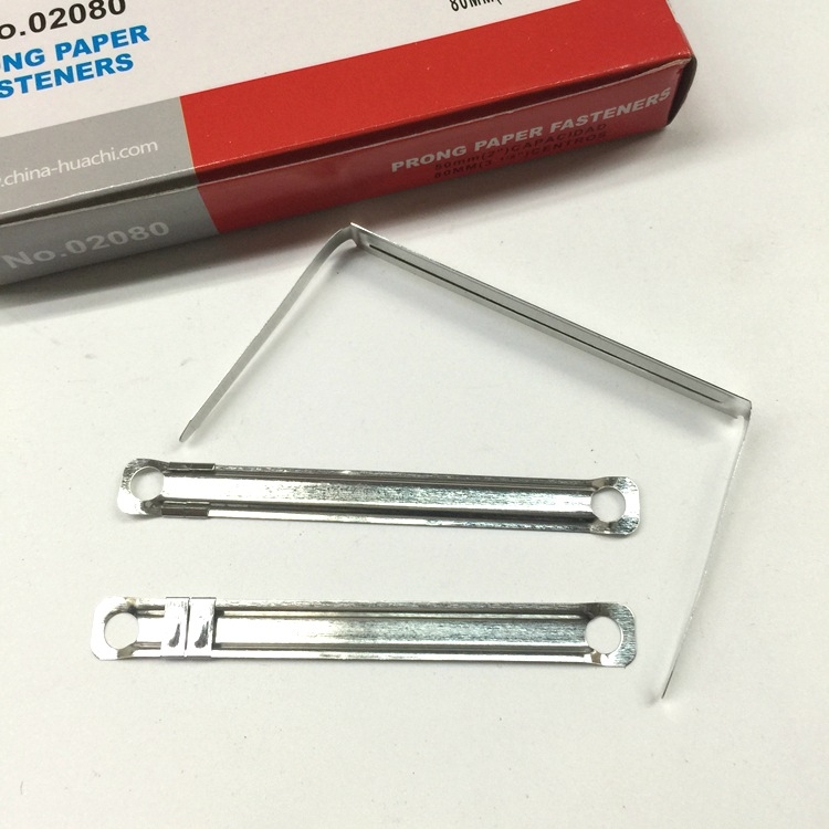 Huapuda 02080 Dosar metalic cu două găuri, spațiere între găuri 80 mm