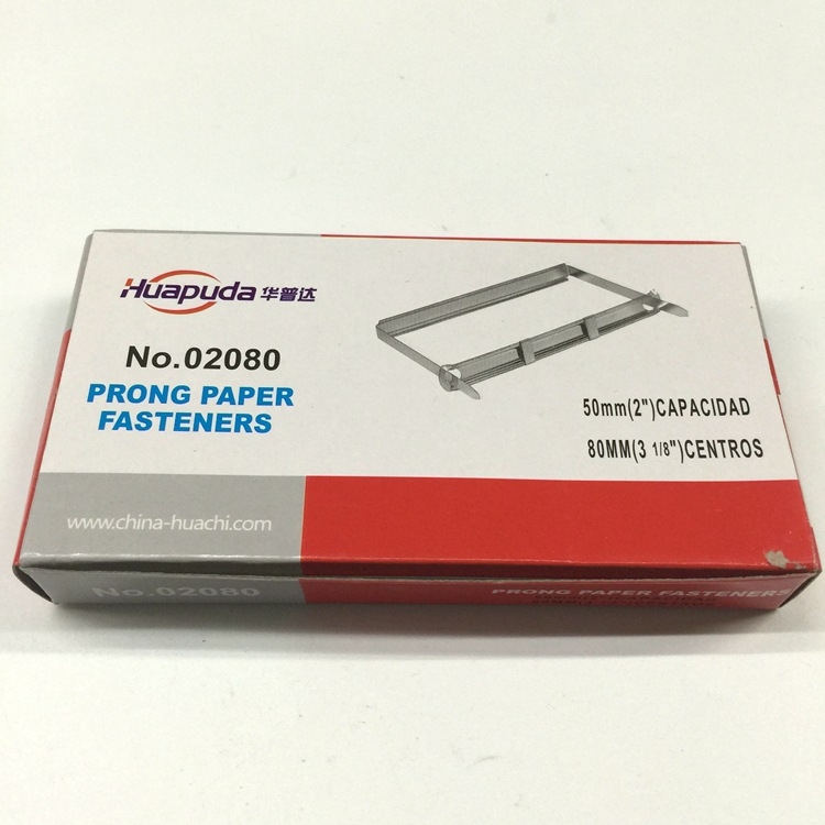 Huapuda 02080 Dosar metalic cu două găuri, spațiere între găuri 80 mm