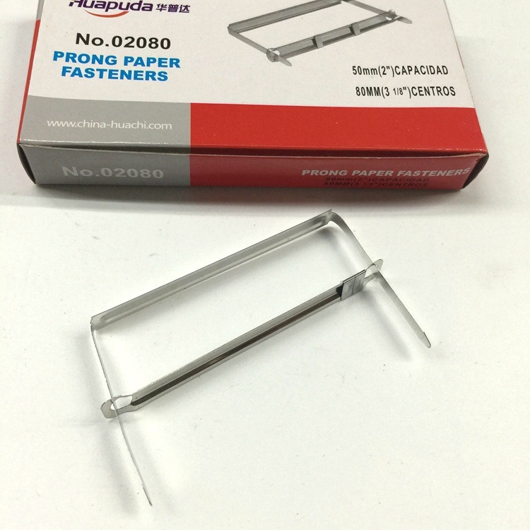 Huapuda 02080 Dosar metalic cu două găuri, spațiere între găuri 80 mm