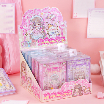 Jurnal cu copertă din laser, legare cu sârmă, 160 pagini, hârtie din pulpă de lemn 80 g/m², stil japonez-coreean drăguț