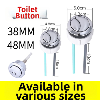 Buton de spălare pentru toaletă, universal pentru rezervor, ABS, Kunwu, compatibil cu American Standard, Geboli, Toto, Kohler, stil modern minimalist, apăsați pentru funcționare