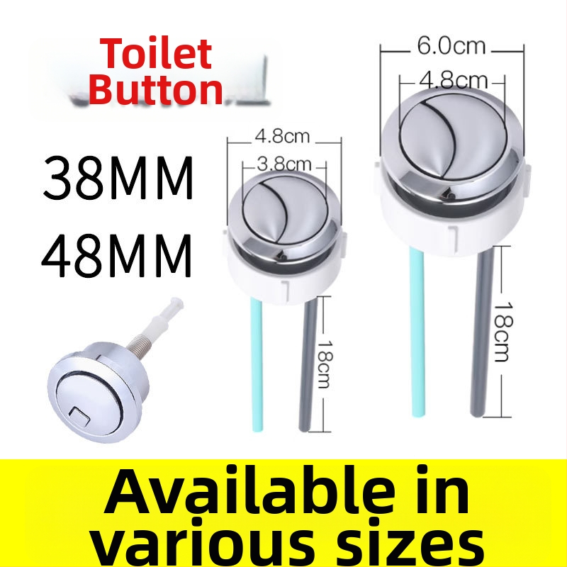 Buton de spălare pentru toaletă, universal pentru rezervor, ABS, Kunwu, compatibil cu American Standard, Geboli, Toto, Kohler, stil modern minimalist, apăsați pentru funcționare