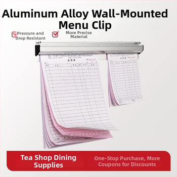 Agig Clip de meniu din oțel inoxidabil, montat pe perete, pentru bonuri