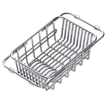 Raft de bucătărie din oțel inoxidabil, montat pe perete – suport de scurgere pentru vase, fructe și legume, fără montaj