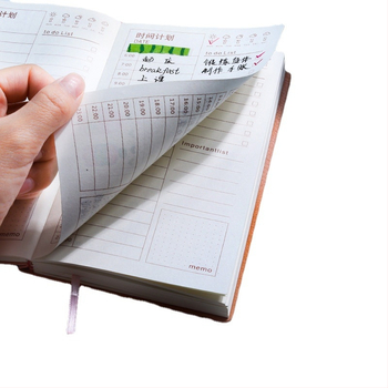 Zhengcai 4320 carnet de notițe cu copertă din piele artificială, legare lipită, Daolin hârtie 80gsm, 100 pagini