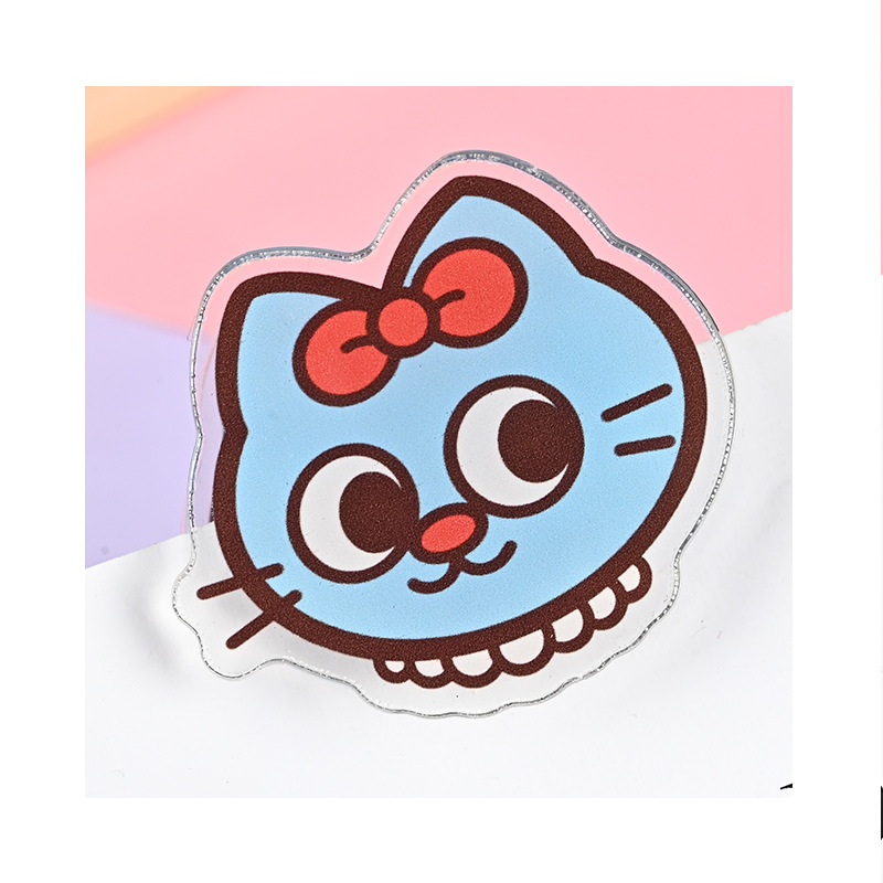 Clip acrilic pentru agendă, dublufață, accesorii desen animate pentru planer