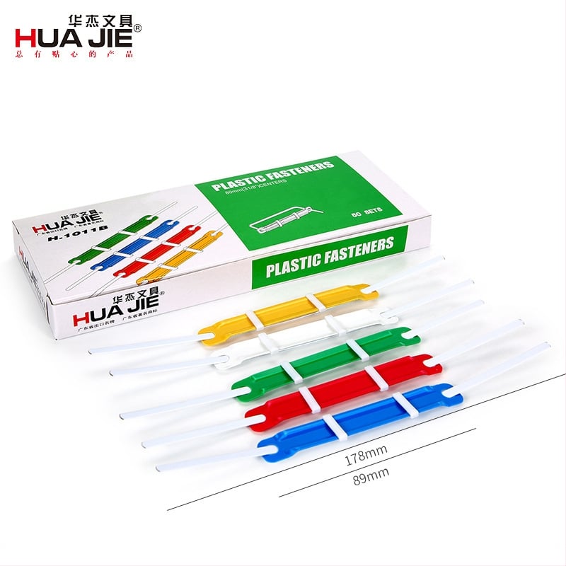 Clip acrilic pentru legare, accesorii de birou din plastic, 50 de seturi per cutie