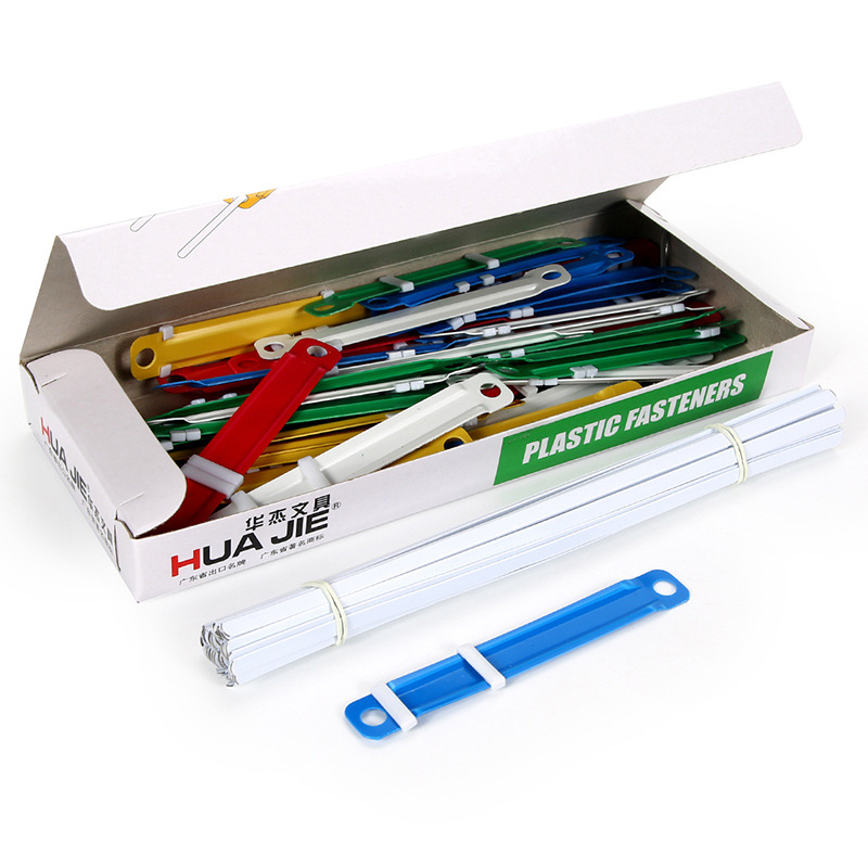 Clip acrilic pentru legare, accesorii de birou din plastic, 50 de seturi per cutie