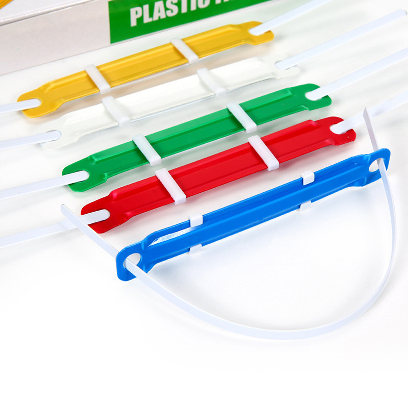 Clip acrilic pentru legare, accesorii de birou din plastic, 50 de seturi per cutie