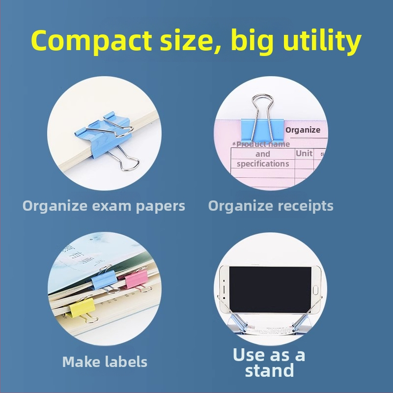 Three Benevolence Clip metalic pentru documente