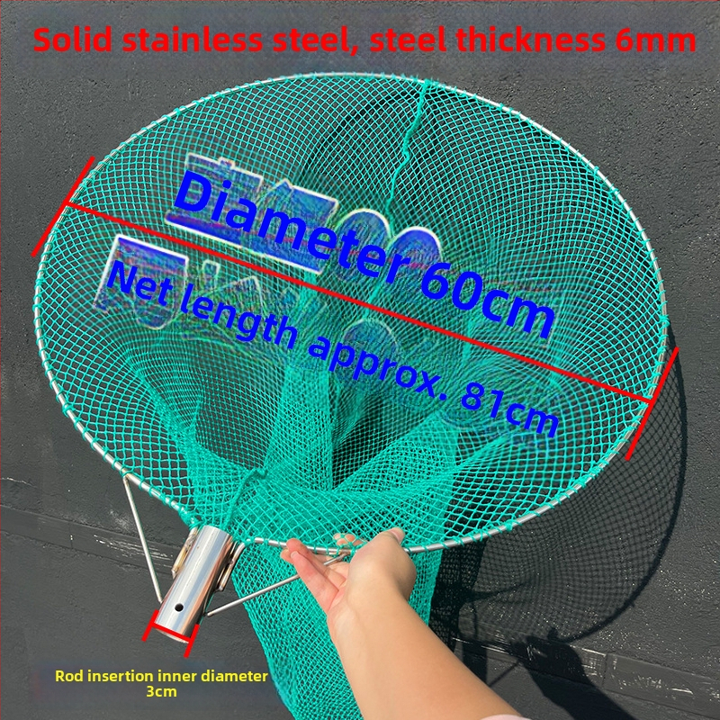 Nylon plasa de pescuit, adâncime 60 cm, capacitate de încărcare 20 kg