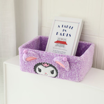 Organizator de birou din pluș, în stil japonez, pentru cosmetice, bijuterii și alte obiecte mici