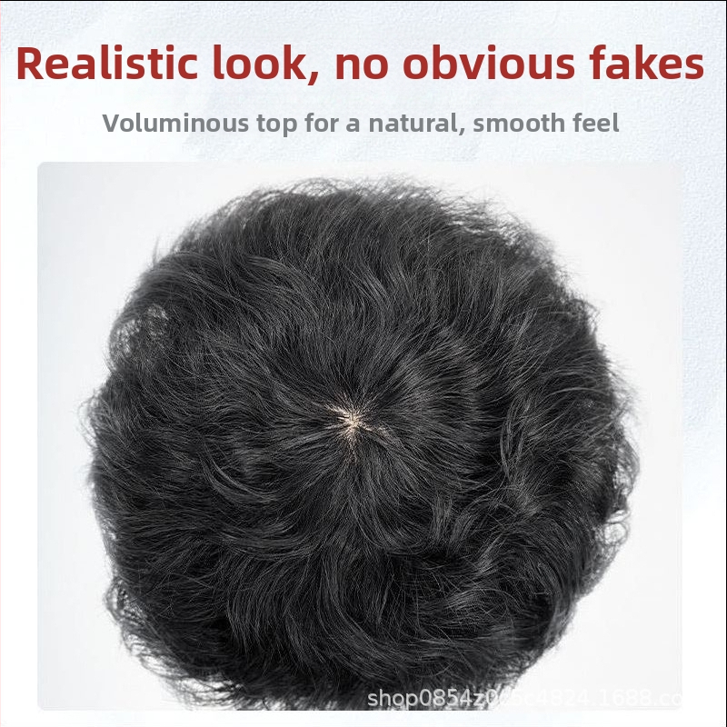 Perucă pentru femei, păr natural uman, scurt bucle, aspect natural, breton drept sau înclinat