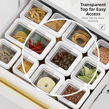 Borcan de depozitare – Plastic, sigilat, rezistent la umezeală, transparent, alimentare