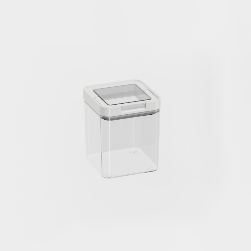 Borcan de depozitare – Plastic, sigilat, rezistent la umezeală, transparent, alimentare