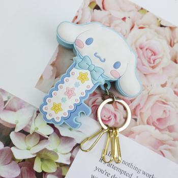 Breloc cu clip acrilic din PVC moale, design desen animat, ambalaj OPP separat, timp de probă de 7 zile