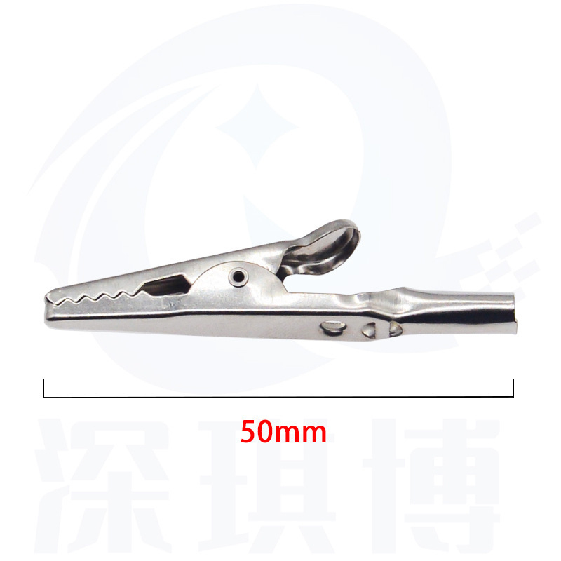 Clip crocodil cu mâner unic, contacte din fier, pentru testare de putere – Deep qibo