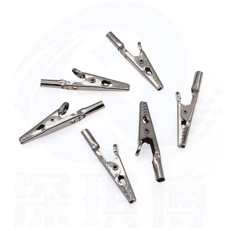 Clip crocodil cu mâner unic, contacte din fier, pentru testare de putere – Deep qibo