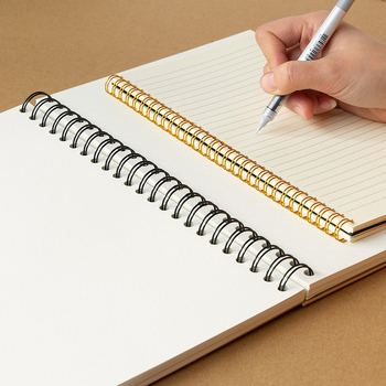 Inel metalic pentru legare, cu sârmă dublă, inele de calendar, tip presat, îngroșate