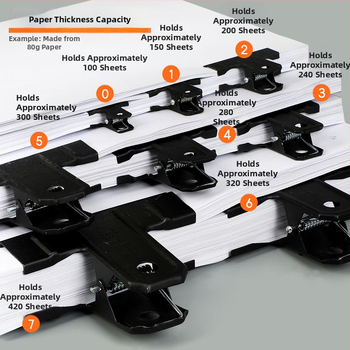 HTJ Clemă metalică pentru documente de birou, bilete și bonuri contabile — Goode