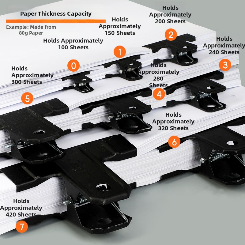 HTJ Clemă metalică pentru documente de birou, bilete și bonuri contabile — Goode