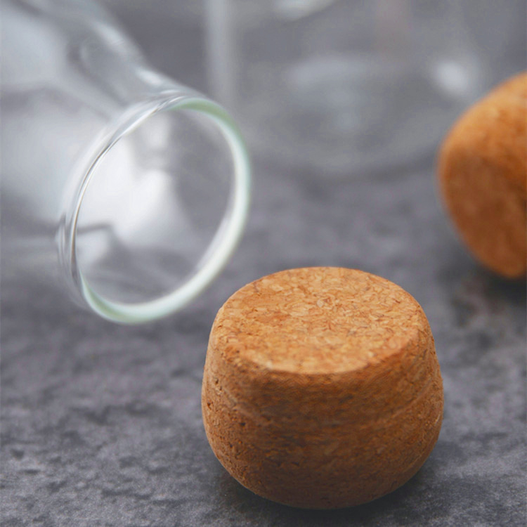 Borcan din sticlă pentru depozitare, capac din dop de plută, rotund, pentru ceai și lapte praf, capacitate 501–800 ml, compatibil cu microunde, sigilat