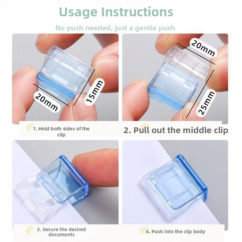 Alt clip de colț din plastic pentru birou