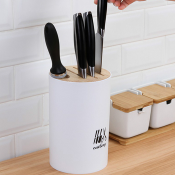 Suport pentru cuțite de bucătărie cu instalare fără unelte, din plastic, stil nordic, SAFEBET