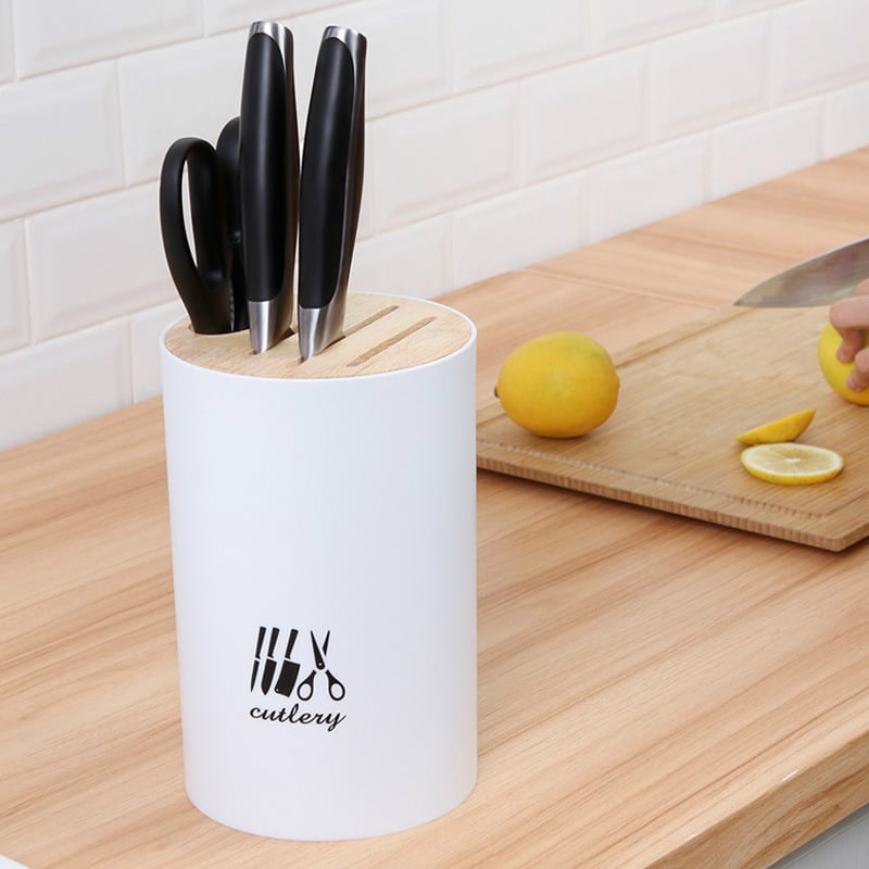Suport pentru cuțite de bucătărie cu instalare fără unelte, din plastic, stil nordic, SAFEBET