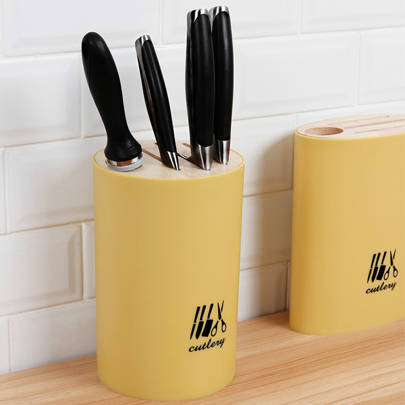 Suport pentru cuțite de bucătărie cu instalare fără unelte, din plastic, stil nordic, SAFEBET