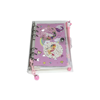 Caiet ZK025, cu legătură cu foi detașabile, copertă PVC, hârtie forestieră, 140 g/m²