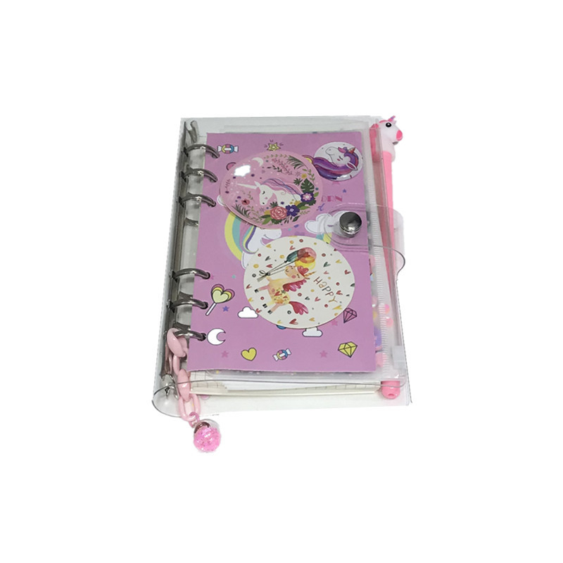 Caiet ZK025, cu legătură cu foi detașabile, copertă PVC, hârtie forestieră, 140 g/m²