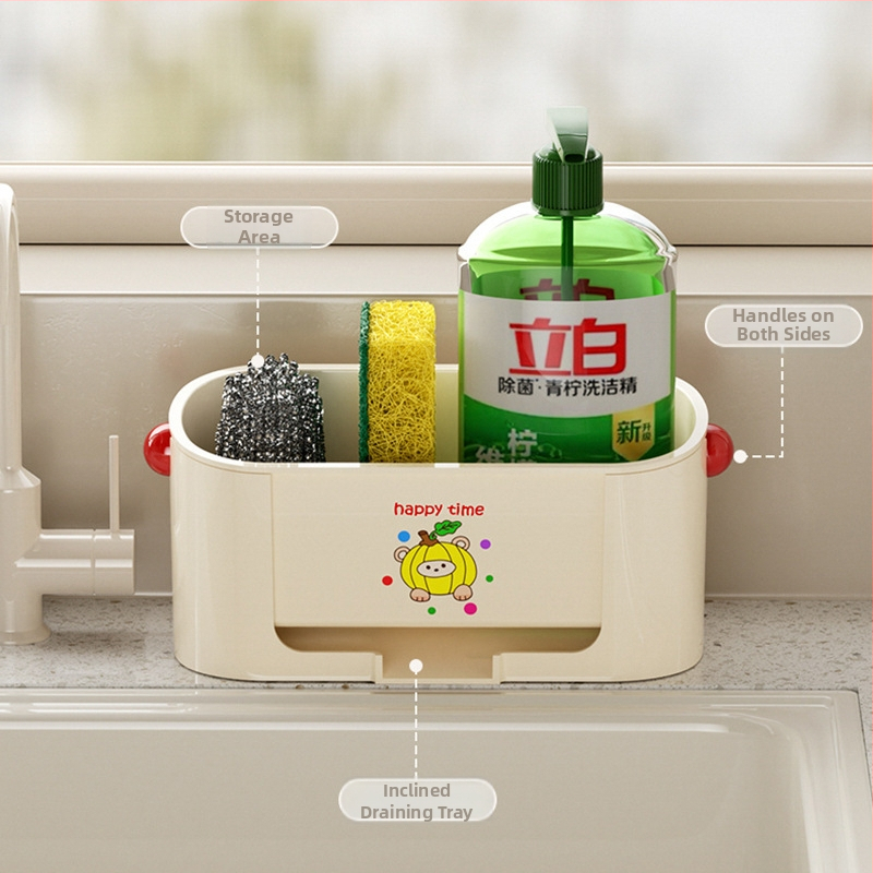 Raft de drenaj pentru chiuvetă, blat de bucătărie — plastic, mobil, fără montaj, capacitate mare pentru vase și bureți