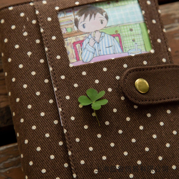 Caiet în stil coreean cu 6 găuri, foi despicate, interior PVC, 50 de pagini, jurnal de călătorie pentru femei