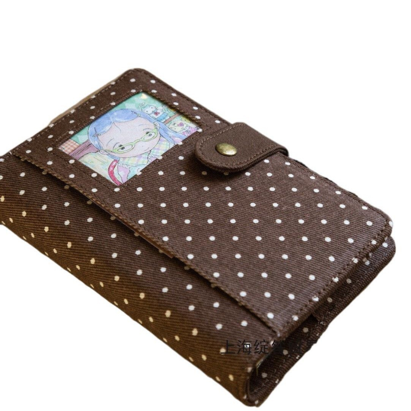 Caiet în stil coreean cu 6 găuri, foi despicate, interior PVC, 50 de pagini, jurnal de călătorie pentru femei